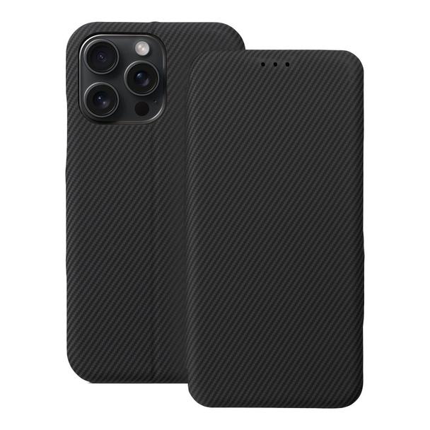 Etui z klapką na iPhone 15 PRO MAX Folio Side Magnet czarne