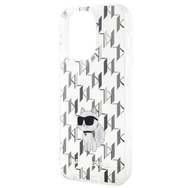 KARL LAGERFELD futerał do IPHONE 15 Pro Max KLHCP15XHNCMKLT (Monogram) transparentny