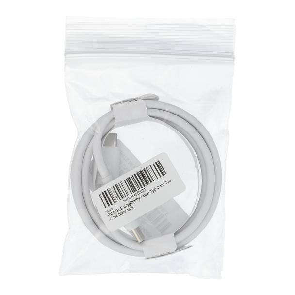 Oryginalny Kabel USB C do USB C Google 3A bulk biały