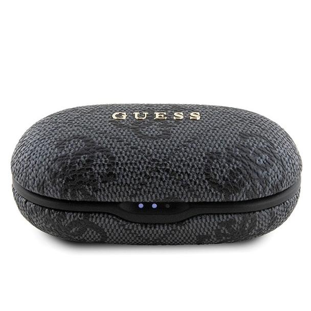 GUESS słuchawki bezprzewodowe bluetooth TWS ENC + stacja dokująca GUTWSP4EGK (4G Metal) czarne