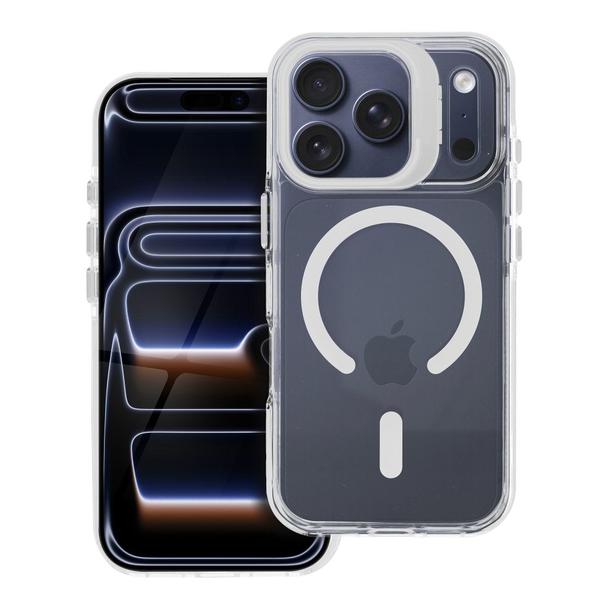 Futerał do iPhone 15 PRO MAX Lens Mag Cover zgodny z MagSafe biały