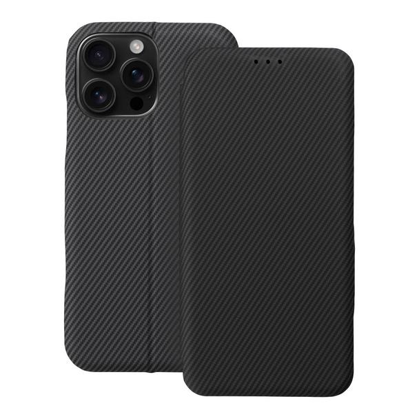 Etui z klapką na iPhone 16 PRO MAX Folio Side Magnet szare