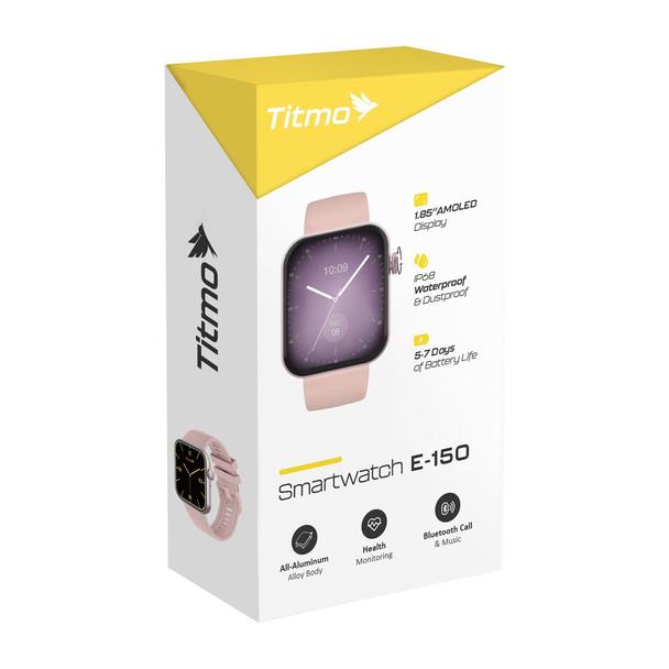 Smartwatch TITMO E-150 (AMOLED, bluetooth call) różowy 0INT