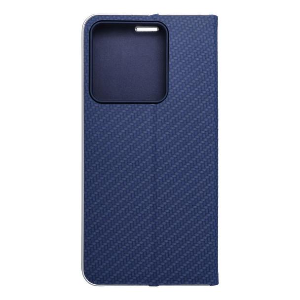 Etui z klapką na Xiaomi Redmi NOTE 13 5G Luna Book Carbon niebieskie