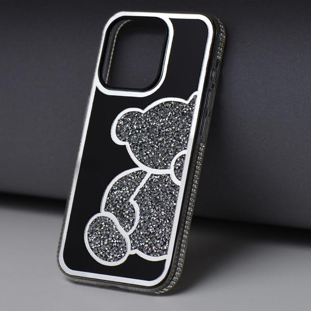Etui na iPhone 18 Pro Max / 17 Pro Max Teddy Bear srebrne