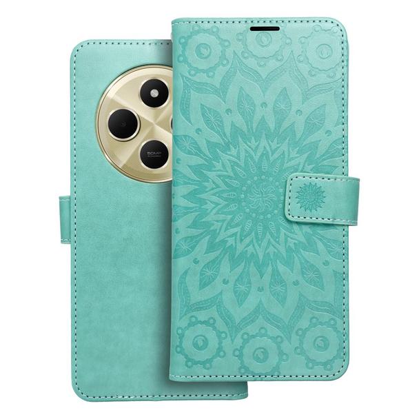 Etui z klapką Mezzo Book na Xiaomi Redmi 14C mandala zielony