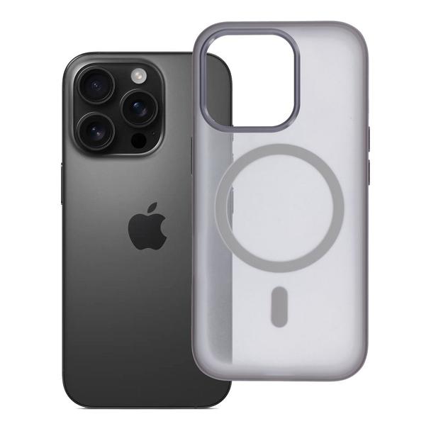 Futerał do iPhone 16 PRO Flexline Mag Cover zgodny z MagSafe szary