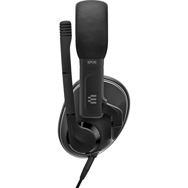 Słuchawki przewodowe nauszne Jack 3,5 mm/USB z mikrofonem Sennheiser EPOS H3 czarne