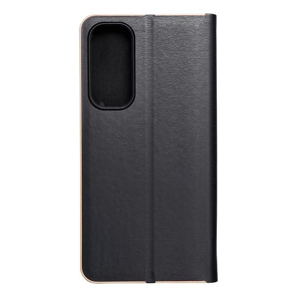 Etui z klapką na Samsung A55 5G Luna Book Gold czarne