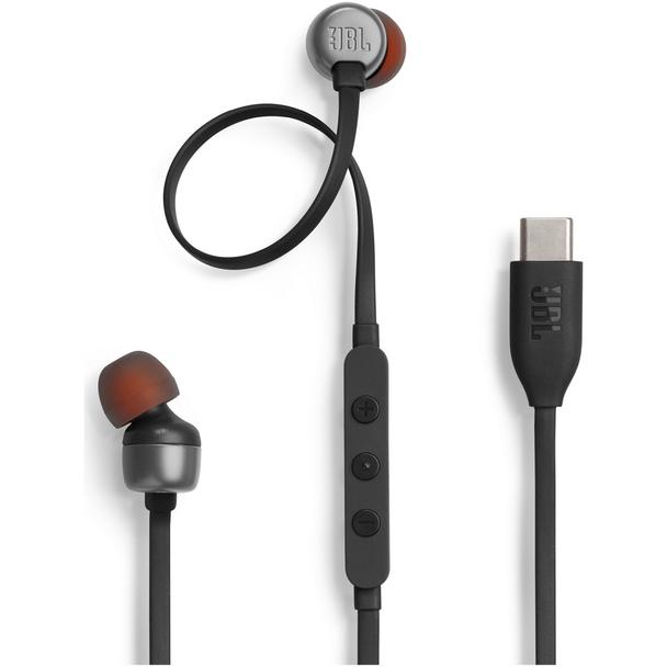 Słuchawki przewodowe douszne USB C JBL Tune 310C czarne