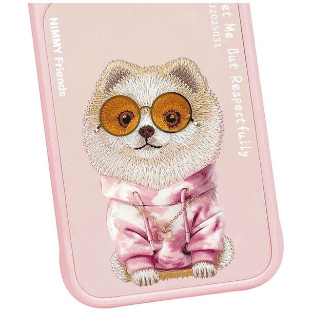 NIMMY futerał GLASSES COOL DOG do IPHONE 18 Pro/17 Pro różowy