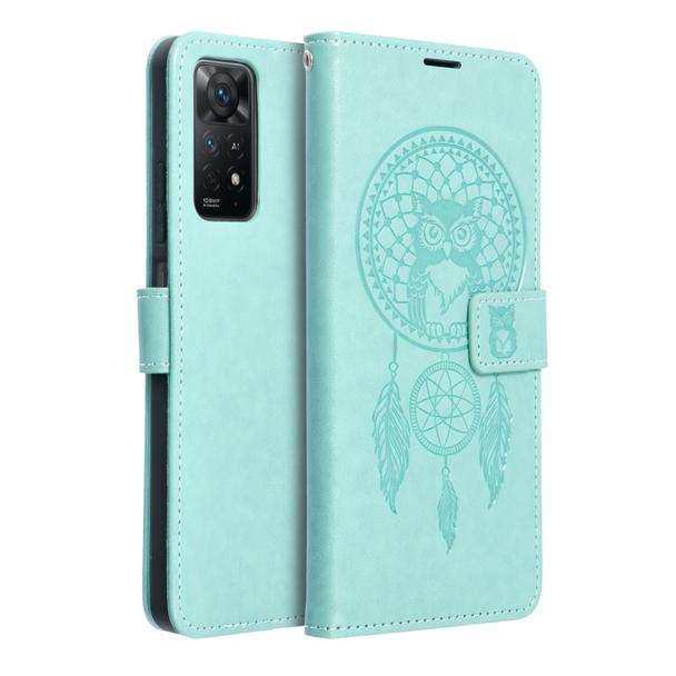Etui z klapką na Xiaomi Redmi NOTE 11 / 11S Mezzo Book łapacz snów zielone
