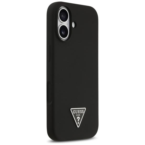 GUESS futerał do IPHONE 17 kompatybilny z MagSafe GUHMP17SSCTRLMK (Silicone W/ Triangle Logo) czarny