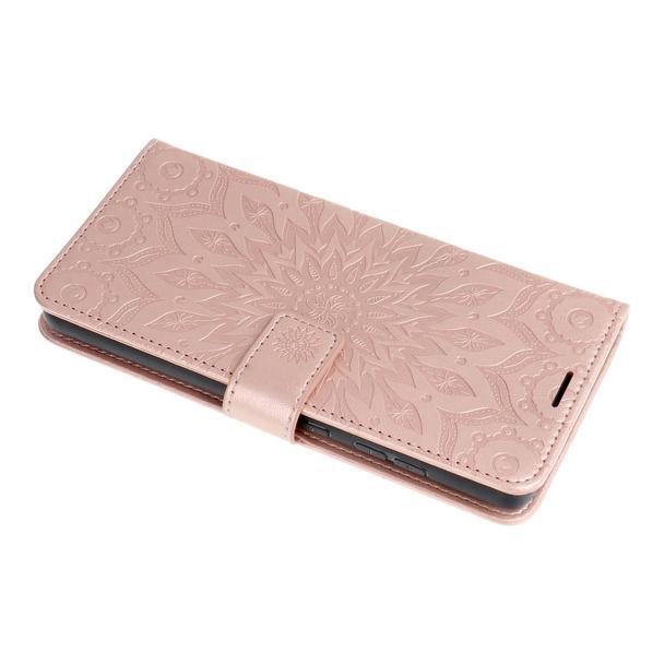 Etui z klapką na Samsung A32 5G Mezzo Book mandala złoto-różowe
