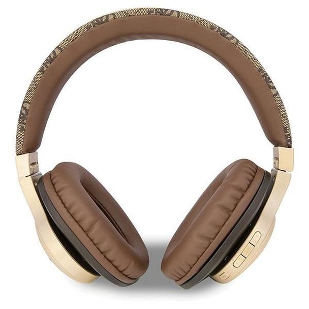 GUESS słuchawki bezprzewodowe bluetooth nauszne GUBH604GEMW (4G Script) brązowe