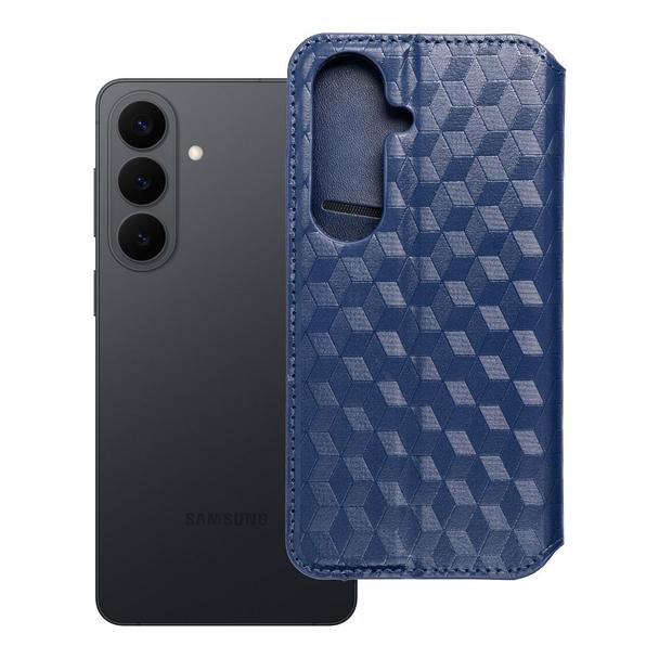 Etui z klapką na Samsung S26 Cubic Book niebieskie