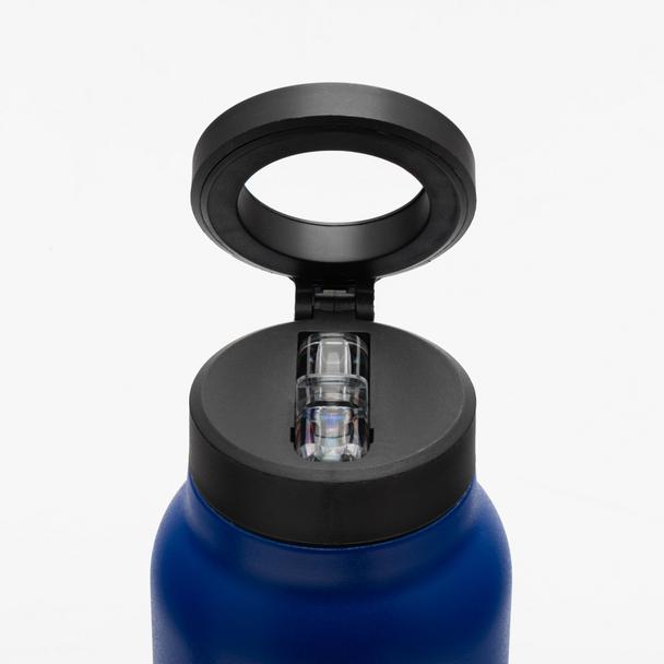 Butelka / bidon na wodę metal z uchwytem kompatybilnym z Magsafe 950ml niebieski