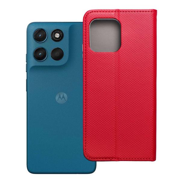 Etui z klapką na Motorola G57 POWER Smart Case Book czerwone