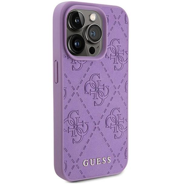 GUESS futerał do IPHONE 15 Pro Max GUHCP15XP4EPMU (Quilted 4G Classic) jasny fiolet