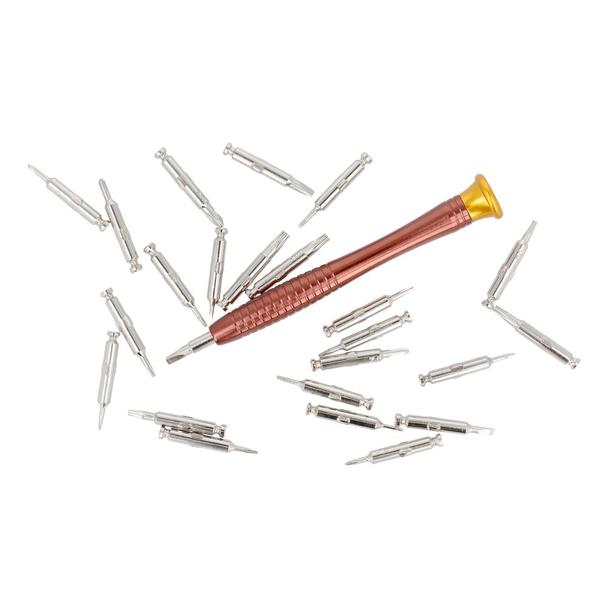 Zestaw śrubokrętów precyzyjnych / wkrętaków serwisowych, bitów 25w1 metal