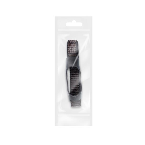 Pasek nylonowy do XIAOMI Mi Band 5 / 6 / 7 czarny (05)