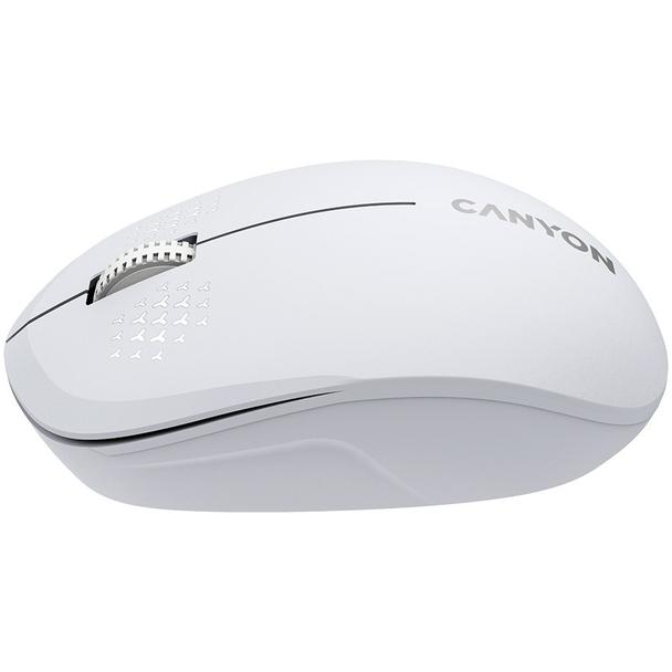 Myszka bezprzewodowa oburęczna BT 1200 dpi CANYON MW-04 biała
