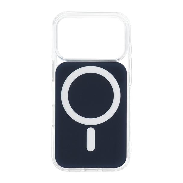 Futerał do iPhone 17 PRO Clear Fusion Mag Cover zgodny z MagSafe granatowy