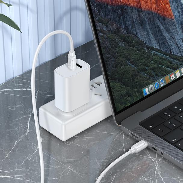 Kabel USB C do USB C Hoco PD 5A 240W 1 m X115 biały