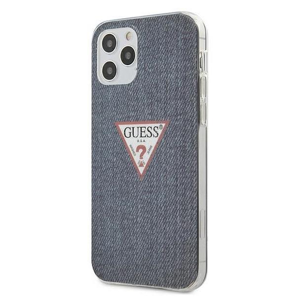 GUESS futerał do IPHONE 12 / 12 Pro GUHCP12MPCUJULDB (Kolekcja Jeans) granatowy