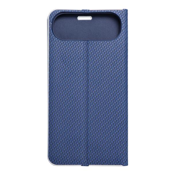 Etui z klapką na iPhone 17 AIR Luna Book Carbon niebieskie