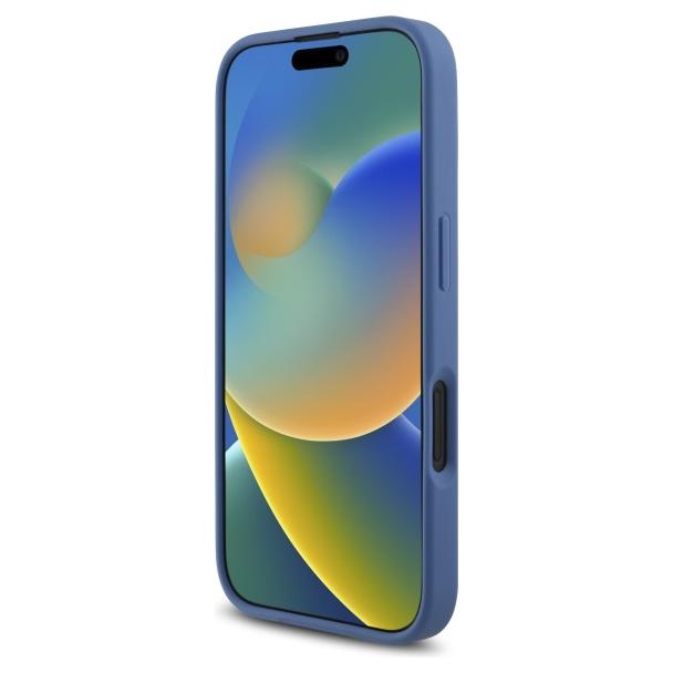GUESS futerał do IPHONE 16 GUHCP16S4GMGBL (4G PU Big Logo) niebieski