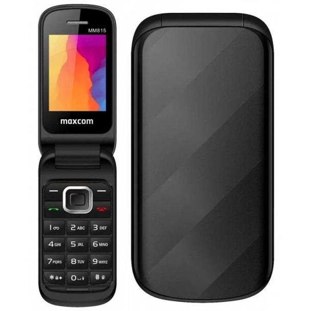 MAXCOM telefon dla seniora z klapką MM815 czarny