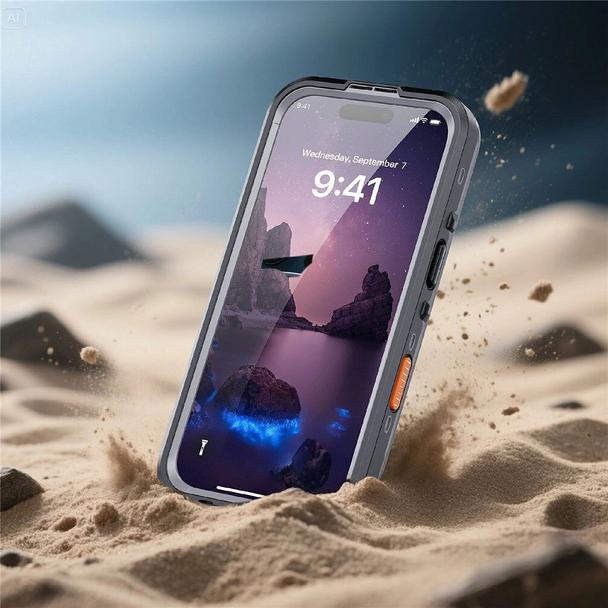 Futerał do iPhone 17 wodoodporny Shellbox DOT zgodny z MagSafe czarny
