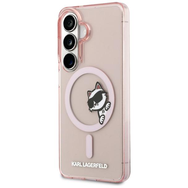 KARL LAGERFELD futerał do SAMSUNG S26 KLHMS26S6HCPSCP (Magnetic IML Peekaboo Choupette) różowy