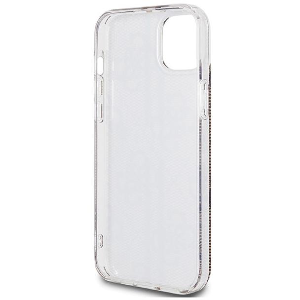 GUESS futerał do IPHONE 15 GUHCP15SH4PSEGW (4G Gold Stripe) brązowy