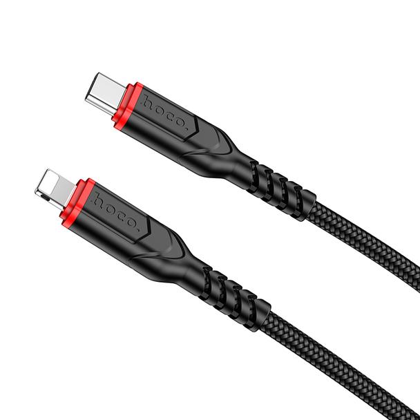 Kabel USB C do Lightning Hoco PD 27W 3 m X59 czarny