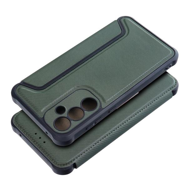 Etui z klapką na Samsung A35 5G Razor Book ciemnozielone