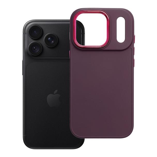 Etui na iPhone 18 Pro / 17 Pro Frame burgundowy