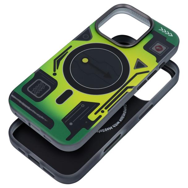 Etui na iPhone 16 PRO MAX Forcell F-Protect Levels Dual Layer 4D technology zgodne z MagSafe Military Drop-Test cyber green