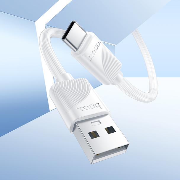 Kabel USB A do USB C Hoco 3A 1 m X114 biały