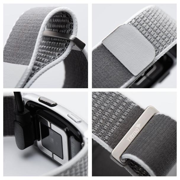 Inteligentny smart band z IP68, EKG, HR, HRV, BP, SPO2, Sleep & Strees monitor TITMO Loop I-110 srebrny 0INT