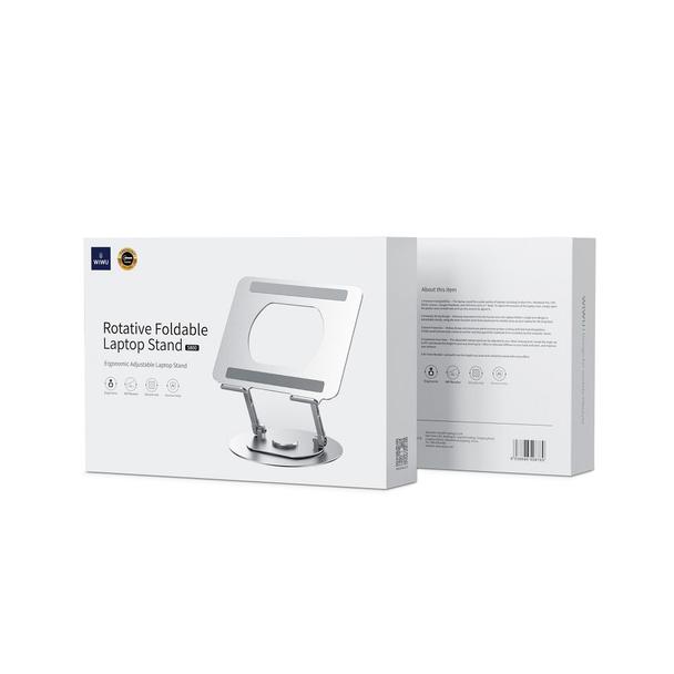 WiWU - Regulowana i obracana aluminiowa podstawka pod laptop S800