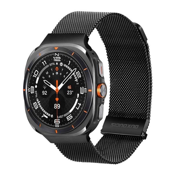 DUX DUCIS pasek MILANESE magnetyczny ze stali nierdzewnej 47 mm czarny