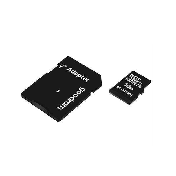 GOODRAM karta pamięci microSD 16GB 100MB/s class 10 UHS I z adapterem SD