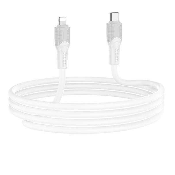 Kabel USB C do Lightning Hoco PD 27W 3 m X106 biały