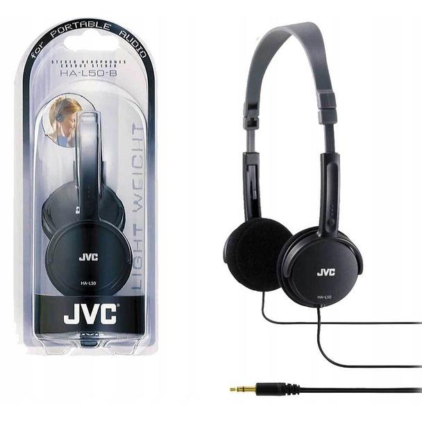 Słuchawki przewodowe nauszne JVC HAL-50-B czarne