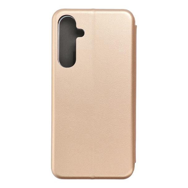 Etui z klapką na Samsung A35 Elegance Book złote