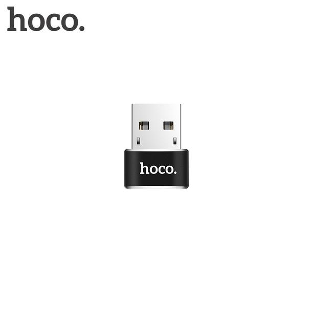 Adapter OTG USB A do USB C Hoco UA6 czarny