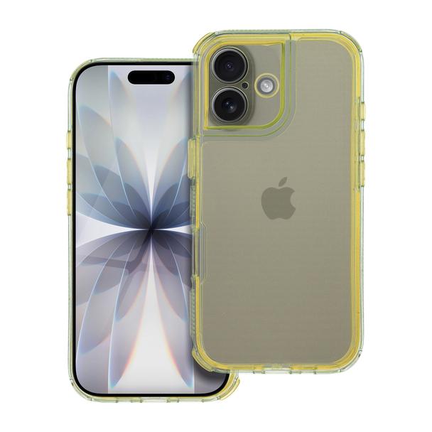 Futerał do iPhone 17 Matrix Clear żółty