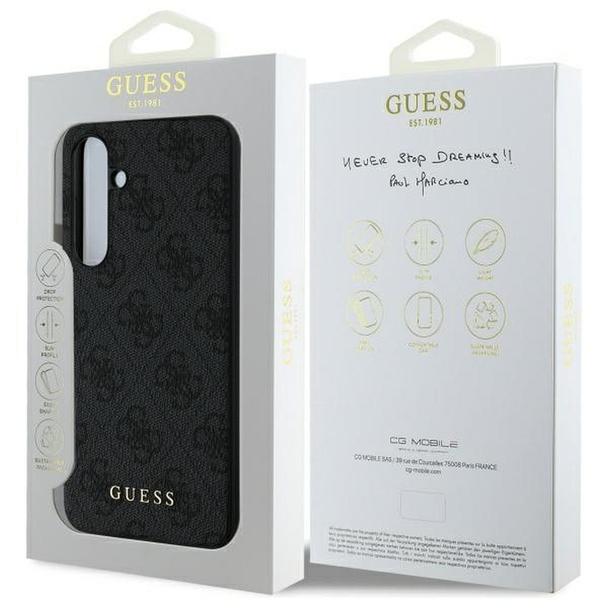 GUESS futerał do SAMSUNG S24 FE GUHCS24FEGF4GGR (HC PU 4G Charm) szary